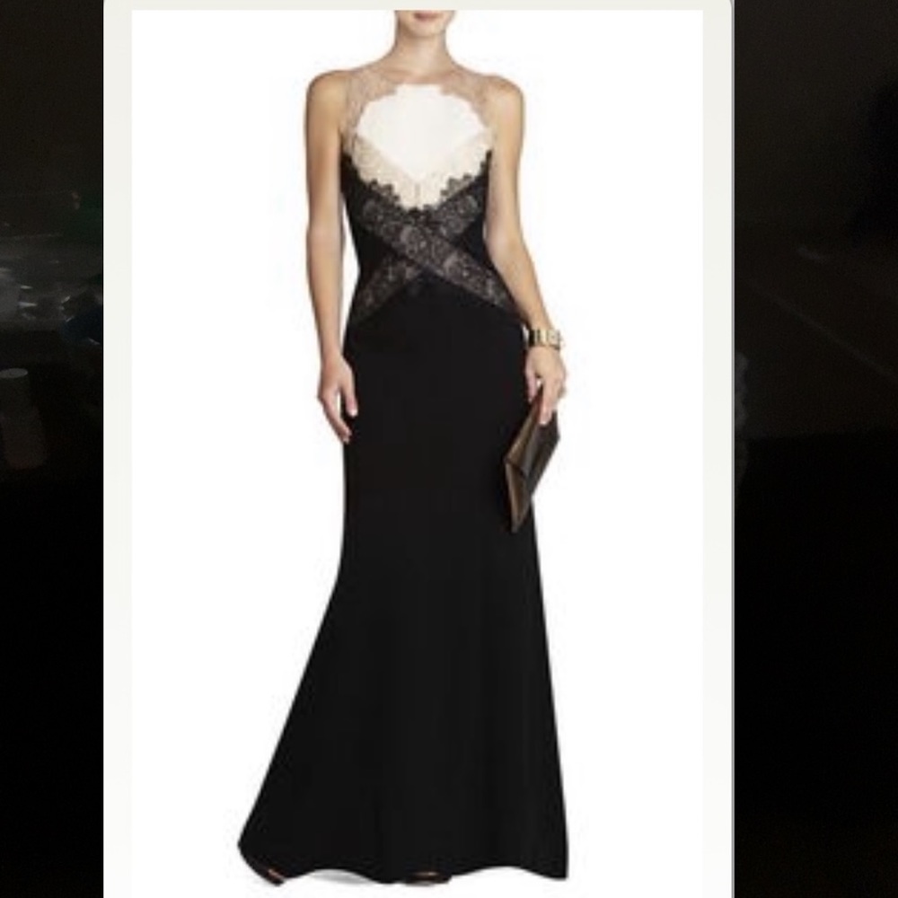 BCBG black and taupe maxi great condition size 6